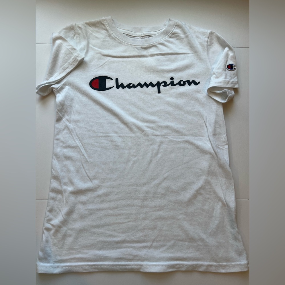 Champion Kids Authentic Athleticwear Tee in White